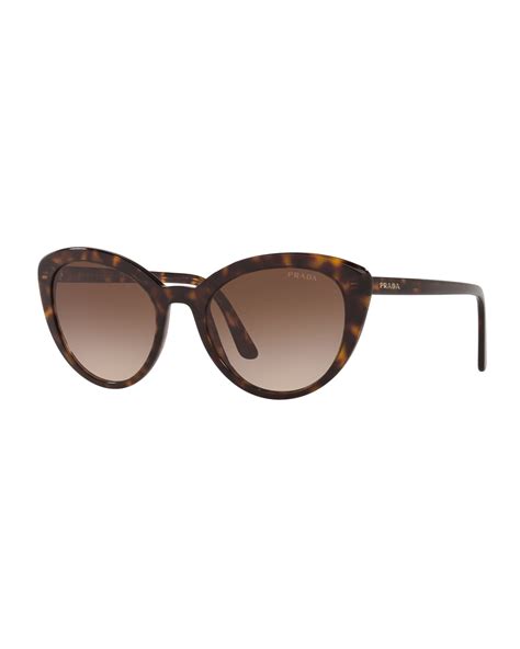 prada semi-transparent acetate cat-eye sunglasses